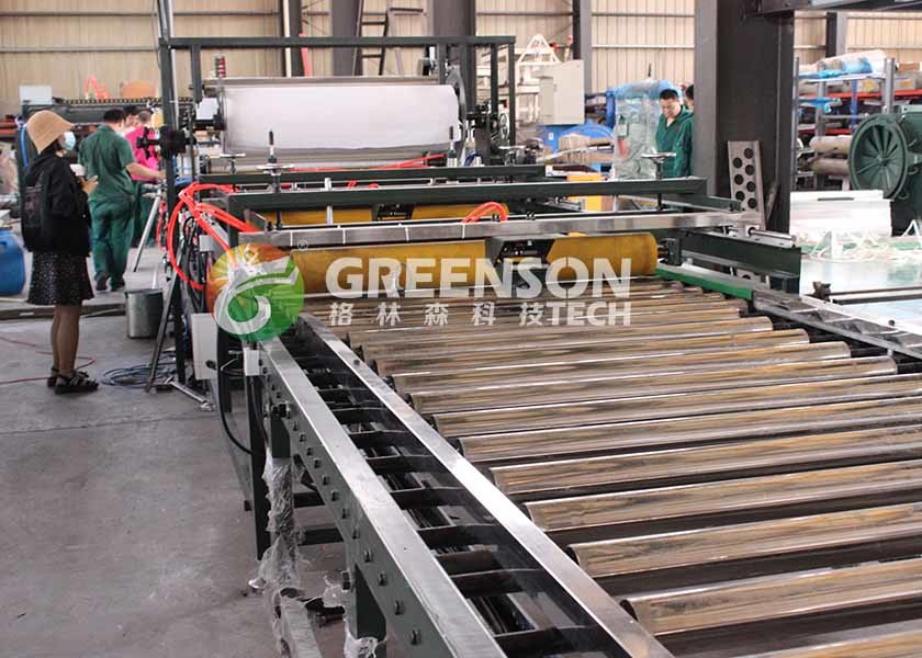 7mm Thickness PVC Gypsum Ceiling Tiles Production Line With Engineer Troubleshooting Support