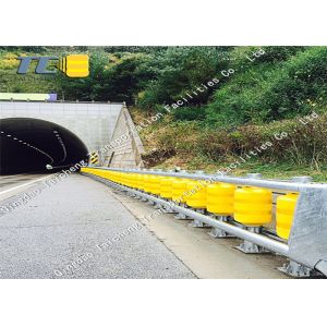  Durable Safety Roller Barrier Flexible Rotating Anti Collision Barrel Guardrail Manufactures