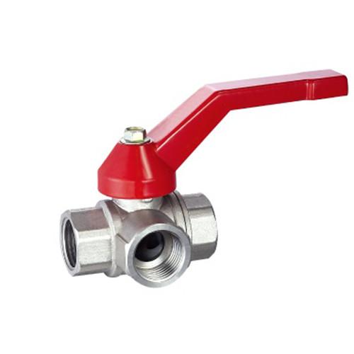 MB factory Three Ball valves female metal connector NPT BSP thread brass copper