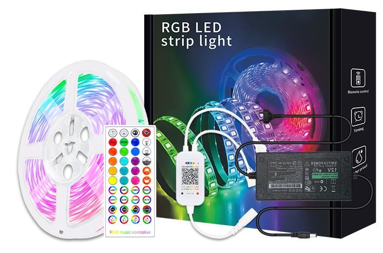 Led Strip Lights Smart with App Control Remote, 5050 RGB for Bedroom party
