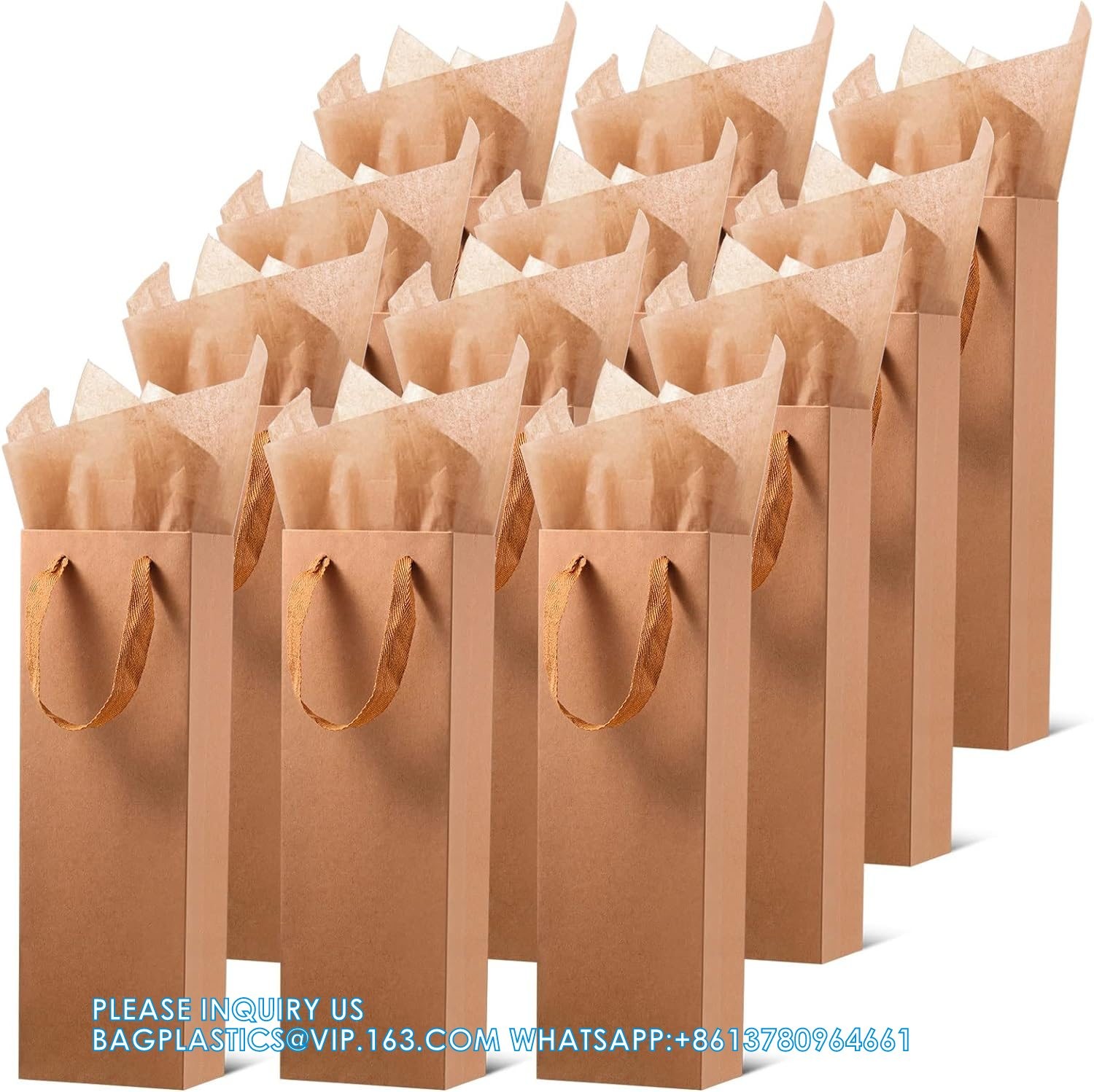 Wine Gift Bags - Wine Gift Bag With Scratch Paper Panel For Personalized Messages - Wine Bags For Wine Bottles Gifts