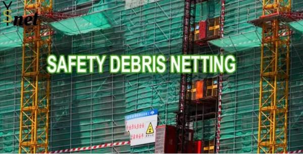 60GSM Construction Safety Net 3.3X100m Scaffold Debris Netting Black Fire