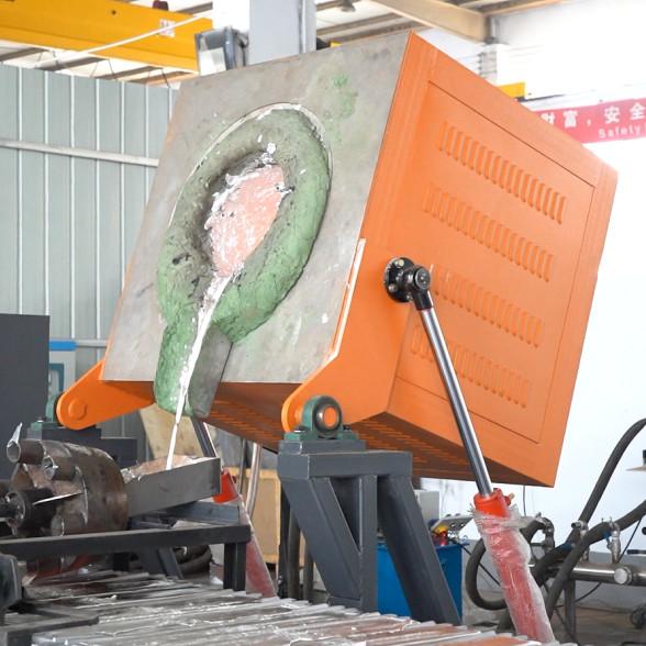 500 Kgs Electric Melting Furnace 850 Degree Celsius Metal Melting Induction