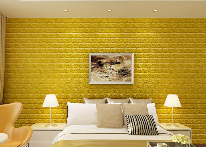DIY Self Adhesive EVA Foam Wallpapers 3D Brick Wall Stickers for Modern Living Room Decor and Waterproof TV Background