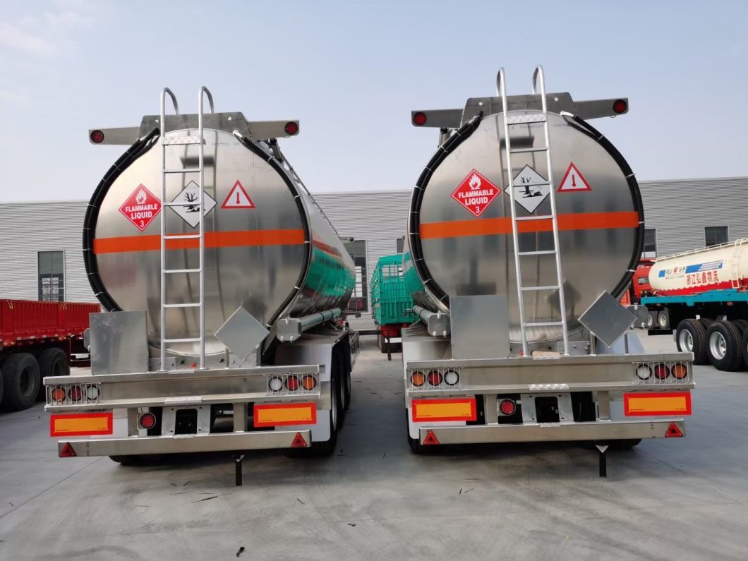 3 Axles 45m3 Tanker Trailer Transport Oil Diesel Petro Fuel Tank Trailer for Sale