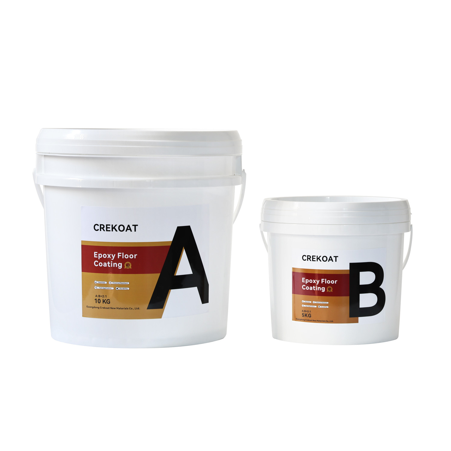 Two Component AB Resin Metallic Epoxy Floor Coating Water Resistant