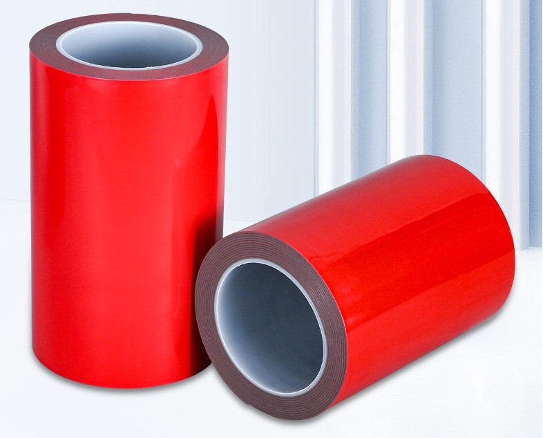 Heat-Resistant Red Film Gray Acrylic Double-Sided Adhesive Waterproofing