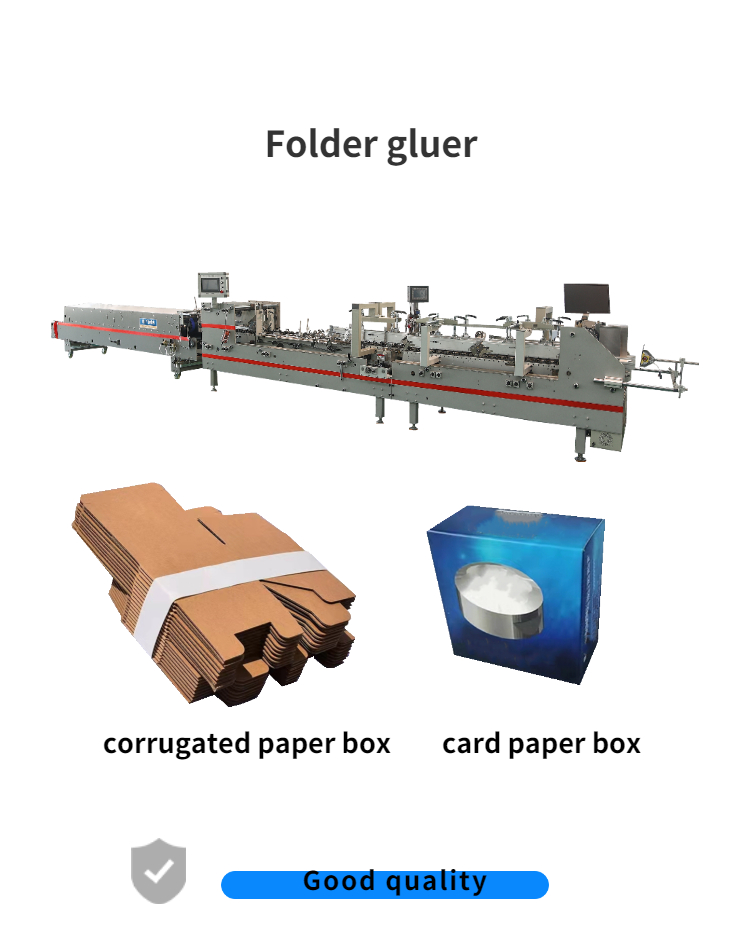 Automatic Folder Gluer Machine for Small Box Forming Easy to Operate Seeking Partners