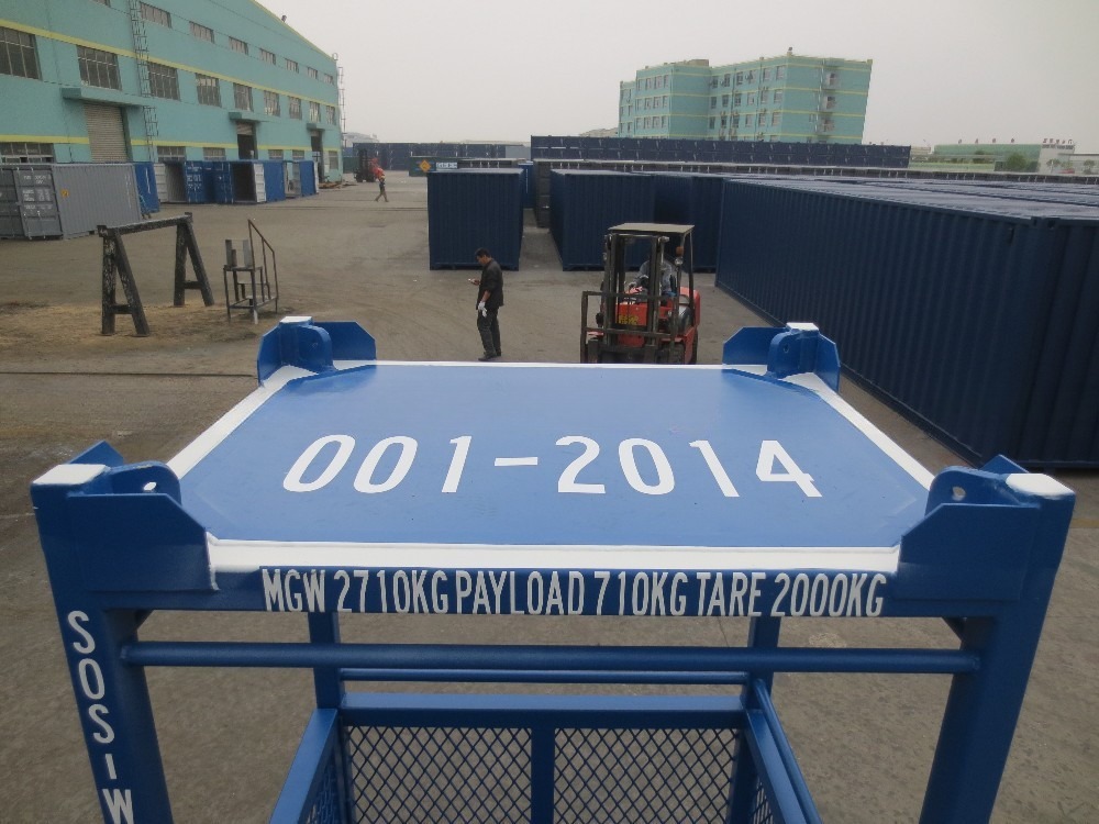 45C Lifting Angle 3CBM DNV 2.7-1 Steel Dry Container Offshore Personal Transfer Basket with CSC and BV Certificates