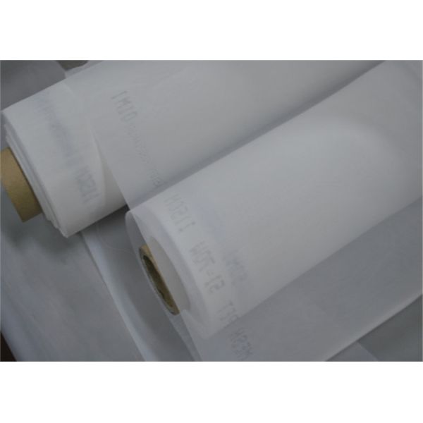 Quality White 200 Mesh Polyester Screen Printing Fabric 45 Micron Thread for sale
