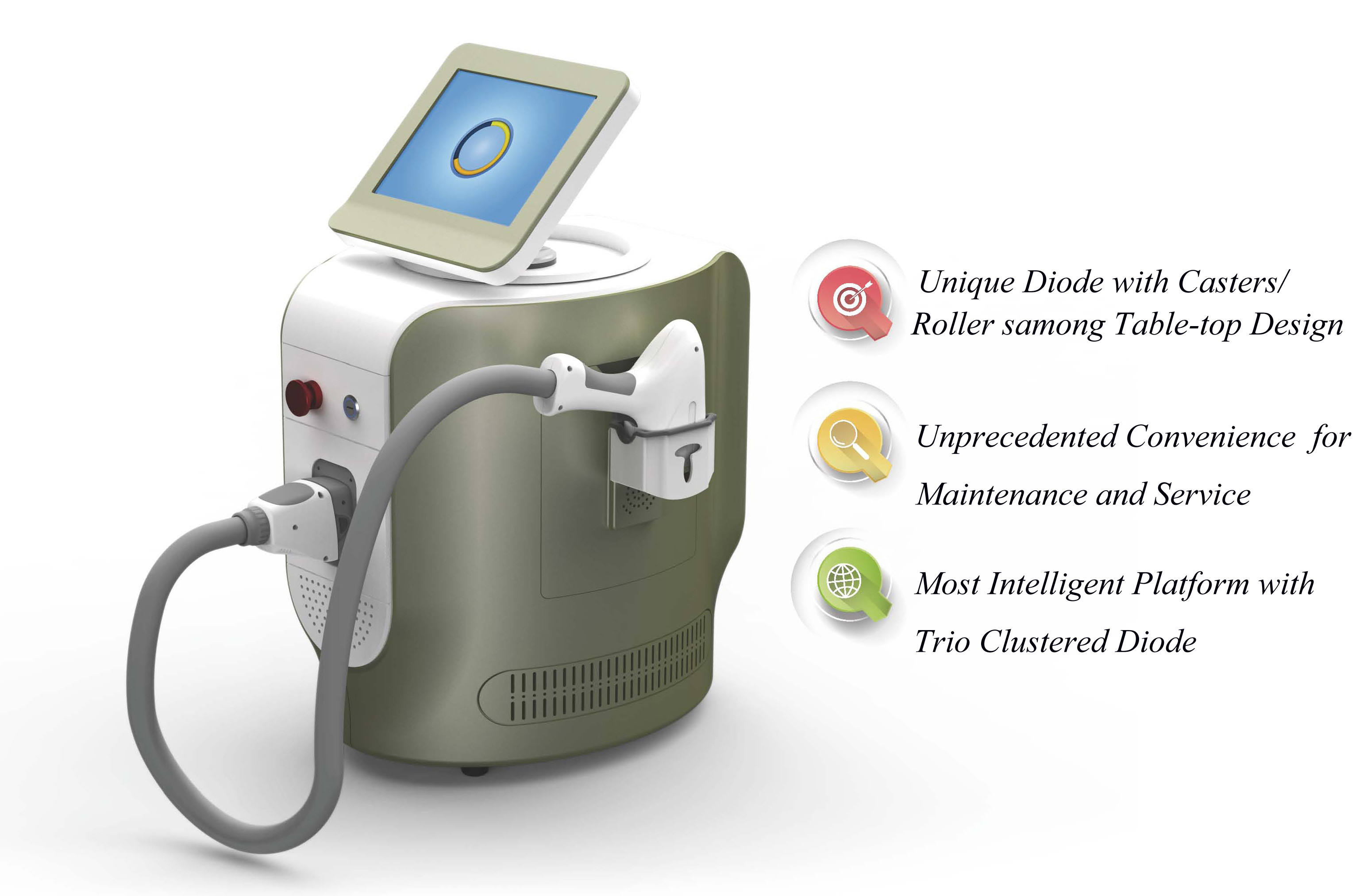 1Hz Beauty Salon Smart 808nm Diode Laser Hair Removal Machine