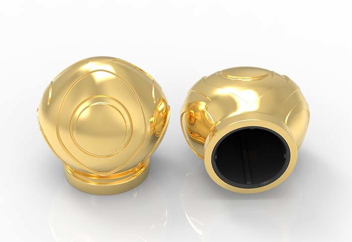 Creative Texture Metal Perfume Bottle Caps Custom Logo Luxury Universal Fea 15Mm