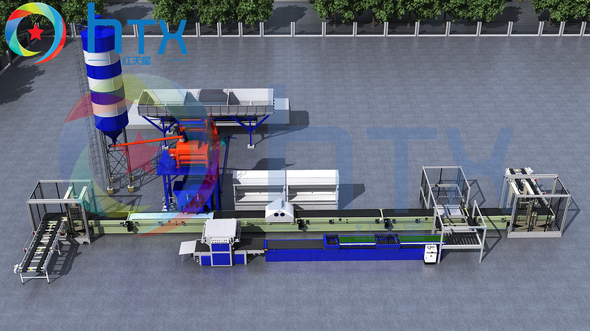 Cement Casting Stone Chemical Dosing Machine Interlock Paving Artificial Stone Production Line