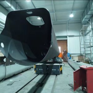 230ton Assembly Line Use Motorized Rail Transfer Cart