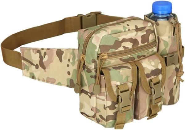 Tactical Waist Bag Military Fanny Pack, Utility Belt With Water Bottle Holder,