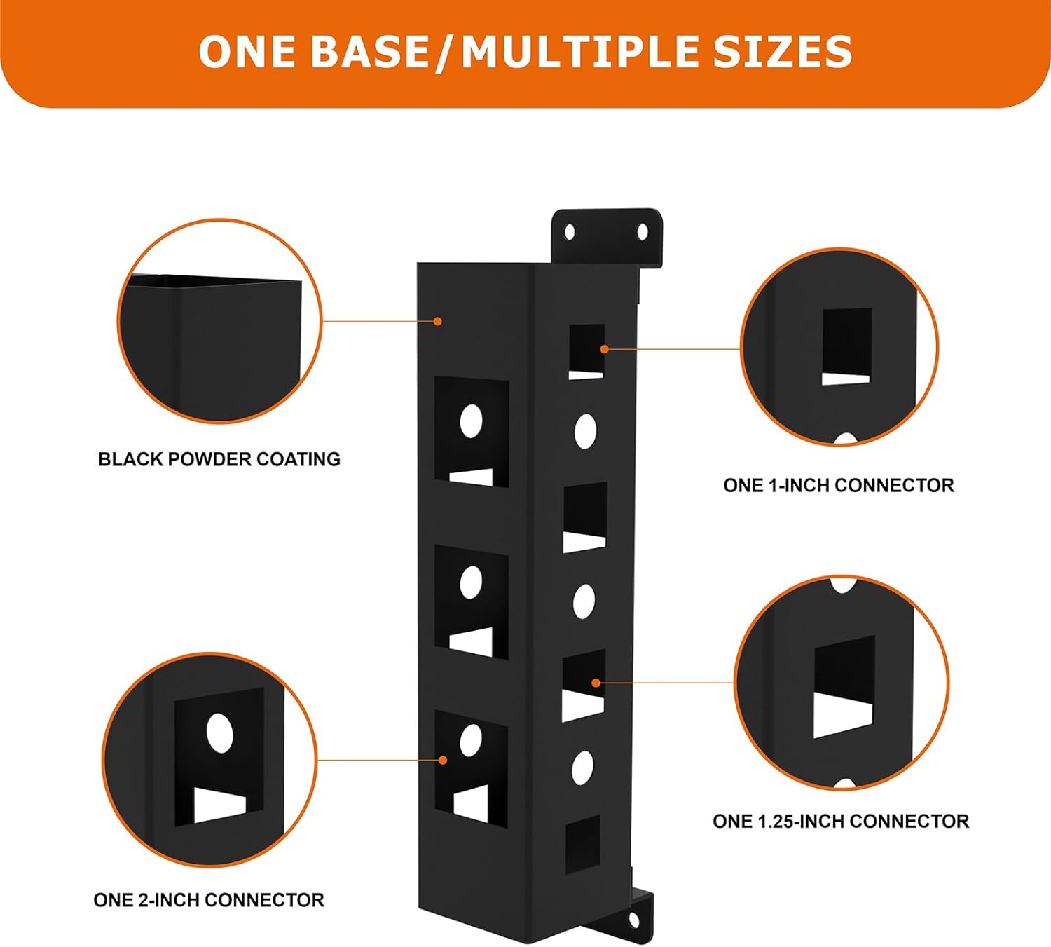 Hitch-mount Accessories Hitch Receiver Adapter for Bicycles Racks Cargo Carriers Metal