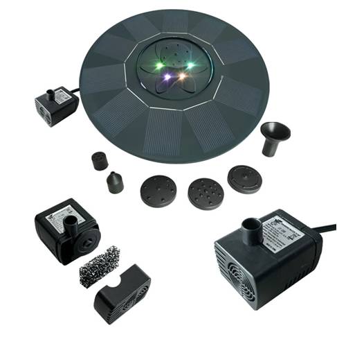 Outdoor Garden Solar Fountain Pump Waterfall for Pool Bird Bath Decorative Submersible Kit Water Fountain Pump