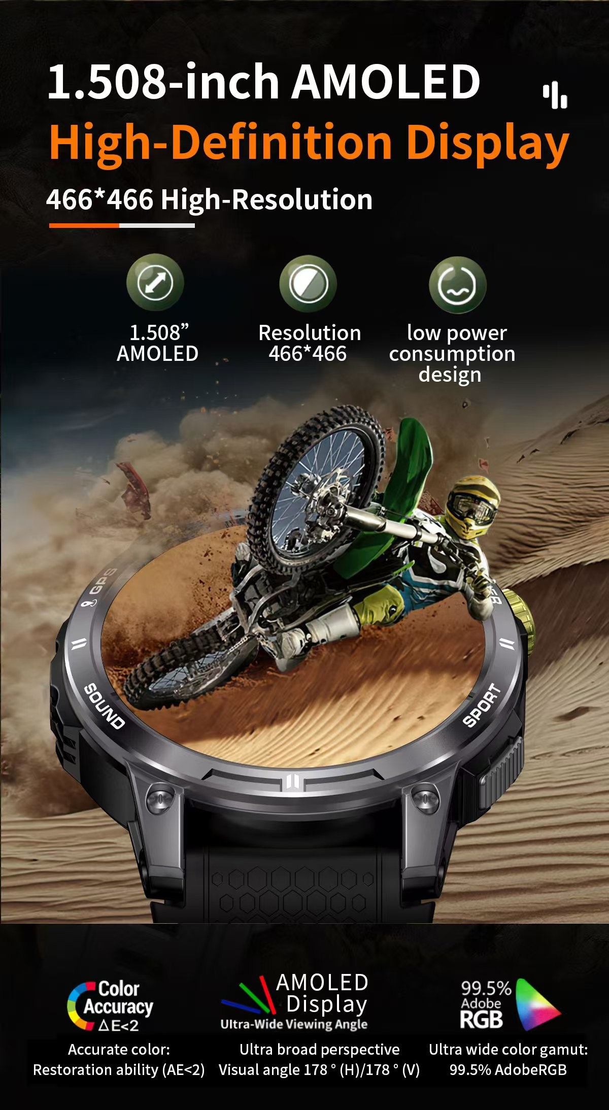 Amoled Screen Smartwatch Fitness Tracker NX18 Pro Smartwatch With GPS And Compass