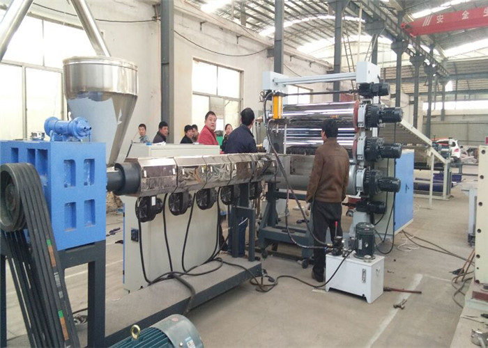 WPC Cold Storage PVC Foam Board Machine With Double Conical Screw For Furniture