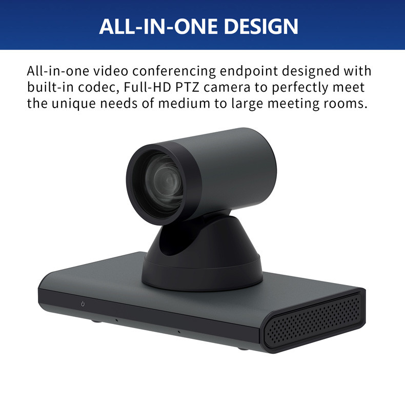 4K All-In-One HD Auto Tracking Video Conference Camera Built In Microphone 12x Optical Zoom 71°Wide Angle Lense Camera 4
