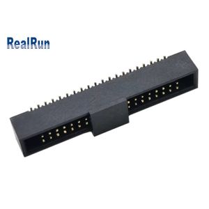 LCP Brass PA6T Header Idc Connector Male 40 Pin SMD Pin Box DC2A With Cap