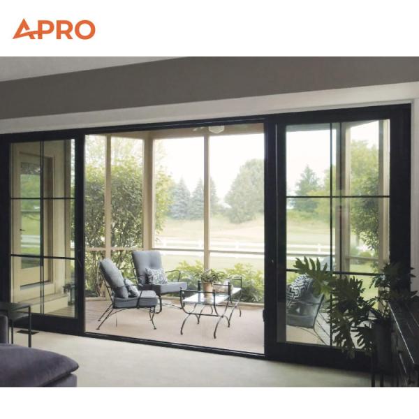 Exterior Folding Doors With Seamless Aluminum Alloy Frames And Watertight Tracks