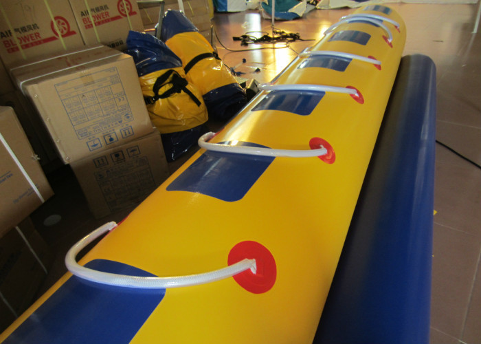 Water Games Inflatable Banana Boat , lake & Seashore Inflatable Flying Fish 6.4 X 1.31m
