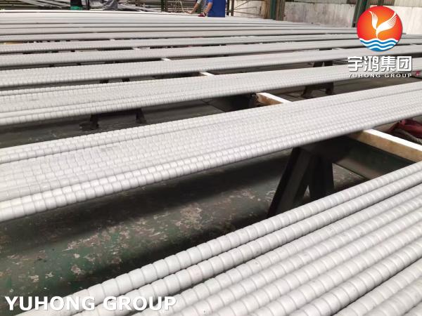 Stainless Steel Corrugated Tube ASTM A213 TP304 , Enhanced Heat Transfer In Heat