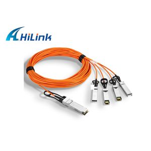 1M 40G QSFP To 4xSFP+ 10G Breakout AOC Active Optical Cable QSFP-4SFP10G-AOC1M Manufactures