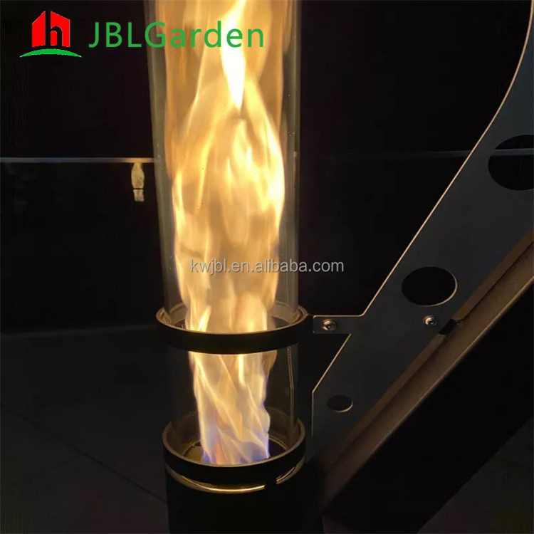 Garden Steel Patio Heater Outdoor Wood Pellet Heater 140cm Or Customize