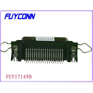  2.16mm Pitch 36 pin configurations R/A PCB Dip Type IEEE 1284 Connetor with Latch and Board lock Manufactures