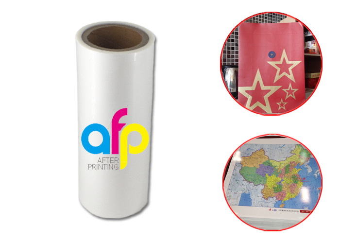 Transparent PET Based BOPP Thermal Film , Scuff Resistant Polyester Laminating Film