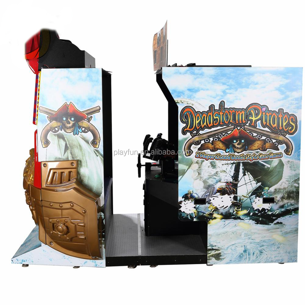 PlayFun Factory Directly Sale Amusement Park Mall Coin Operated 4 in 1 Firearms Shooting Arcade Video Game Machine for Kids