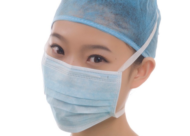 Non Irritating Disposable 3 Ply Face Mask OEM With Double Nonwoven Ties