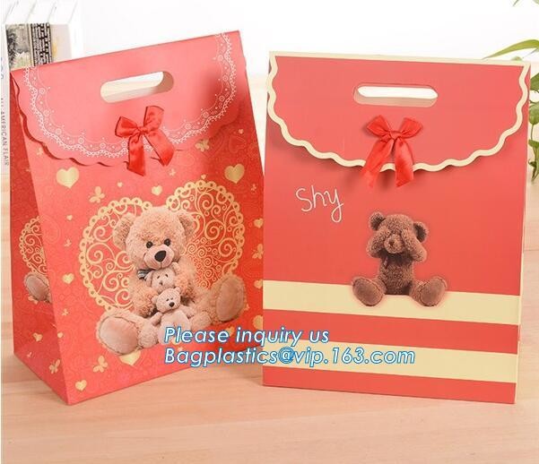 Luxury Paper Gift Carrier Shopping Bag Party Bag with Handles,printed paper carrier bag for apparel shopping bag, bageas