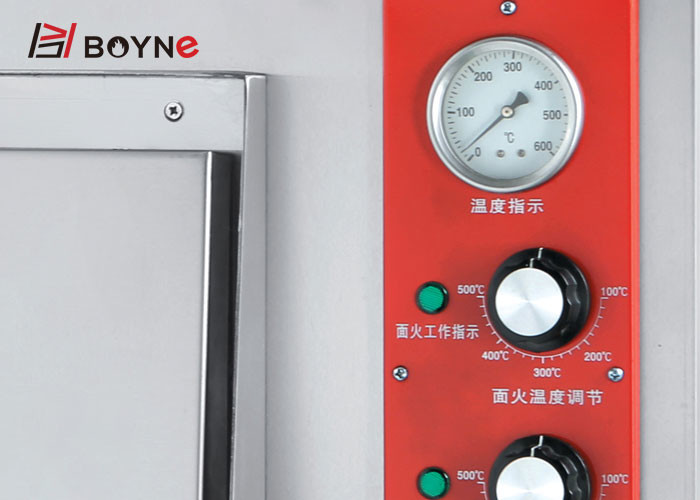 Bakery Shop Stainless Steel Commercial High Temperature Two Deck Pizza Oven