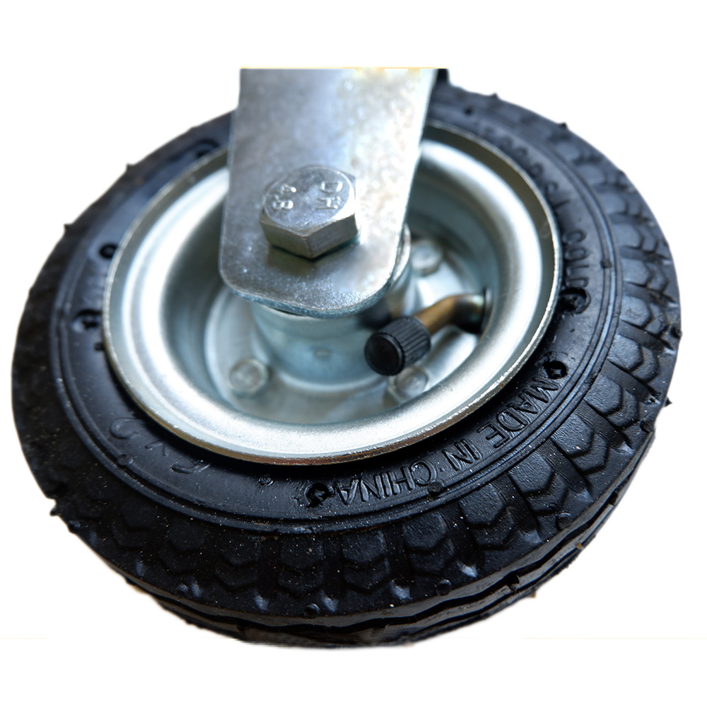 ESD Swivel Caster Wheels Without Brake 5'' 125x32mm Black Rubber