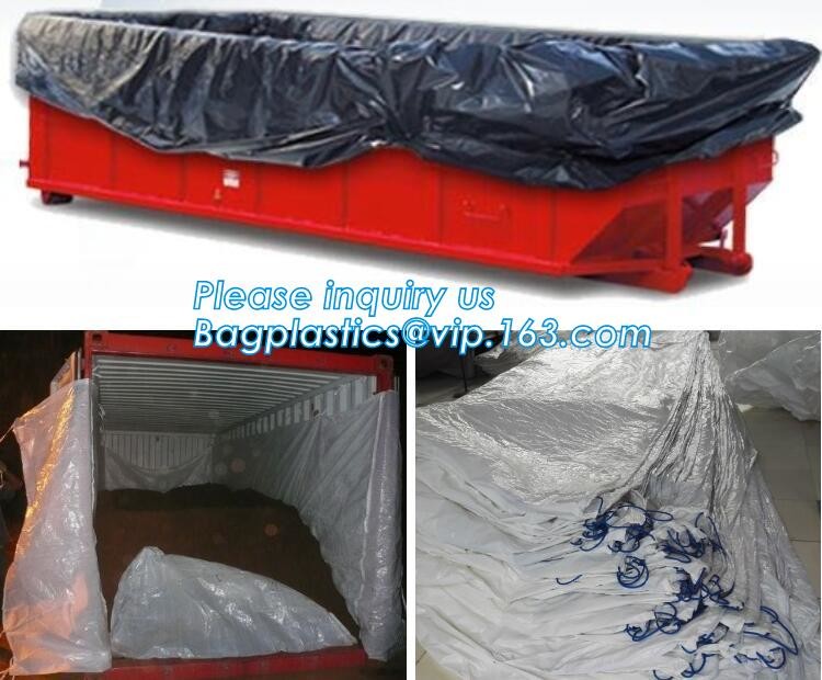 Open Top Drawstring 10 Mil Dumpster Container Liners,Drawstring Open Top 6 Mil Dumpster Container Liners, BAGEASE PAC