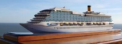 Costa Magica Cruise Ship Speed Boat Model , Modern Ship Models For Historical
