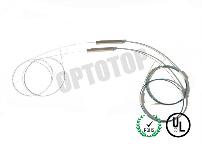 1x4 250 μM Ribbon Output Corning G657a plc fiber optic splitter , planar lightwave circuit splitter