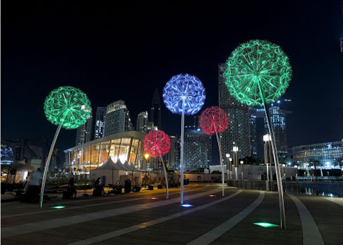Incredibly Stainless Steel Dandelion Sculpture Steel Dandelion Sculpture