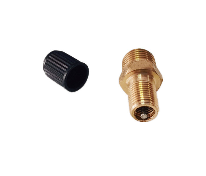 1/4" NPT MPT Brass Air Compressor Tank Fill Valve For Car Wheel Tires
