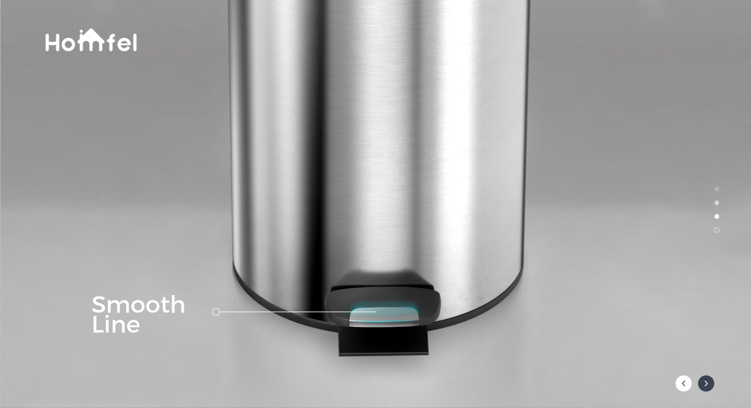Baby Care Room BSCI Household Pedal Bin Round Stainless Steel Trash Bin With Thin Lid Trash Can 3L/5L/12L/20L/30L