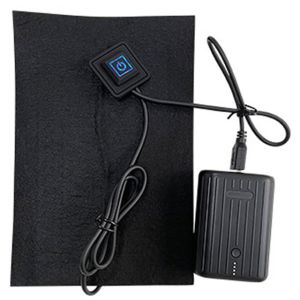 China Flexible 5v Battery Operated Heating Pad 14x21cm With Switch on sale