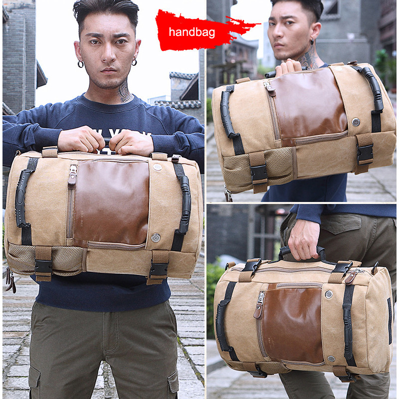 Stylish Travel Large Capacity Backpack Male Messenger Shoulder Bag Computer Backpack Men Multifunctional Versatile Bag