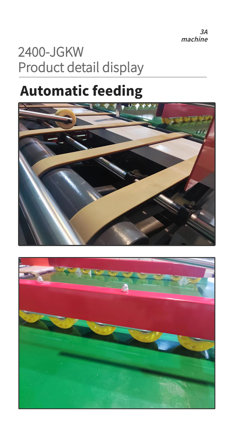 1600 KG Capacity CQT2400 Semi Automatic Folder Gluer for Corrugated Box Gluing Machine