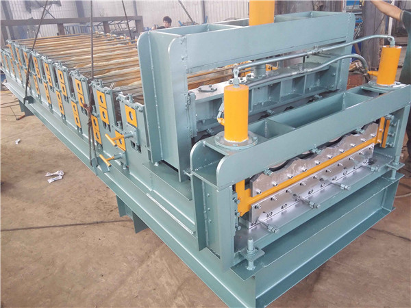 XH828-840 Color Steel Sheet Glazed Tile Roof Panel Double Deck Roll Forming Machine