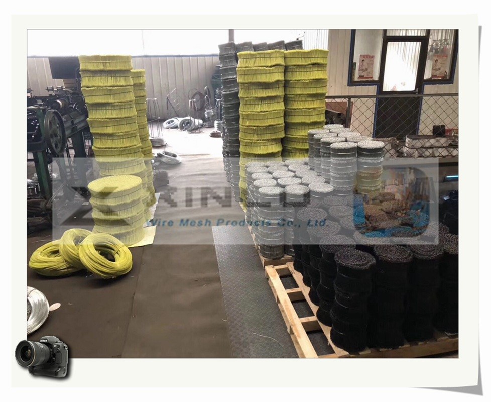 PVC Coated Double Loop Tie Wire Galvanised Φ1.2mm X L 16cm Binding Bar Tie Wire For Bag Closures
