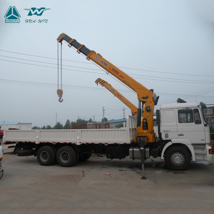 SINOTRUK HOWO 6x4 Truck Mounted Crane with Telescopic Boom 12 tons
