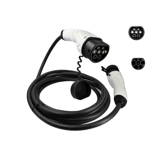Three Phase CE Type 2 To Type 2 EV Charging Cable 11kw Electric Vehicle Charger